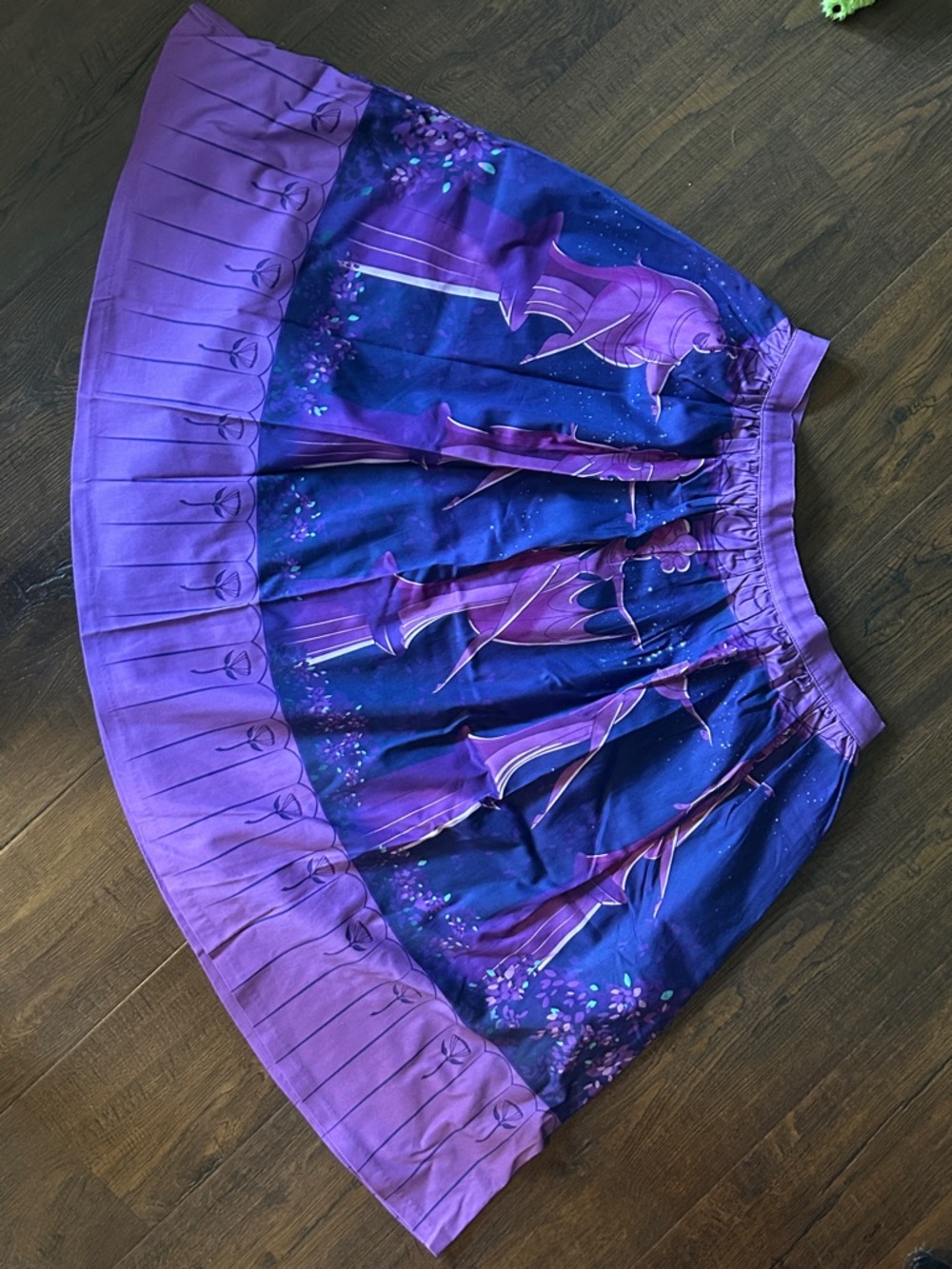 Loungefly Purple & Blue Printed Circle Skirt